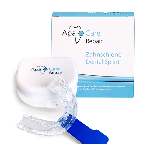 Repair dental splint, single-piece